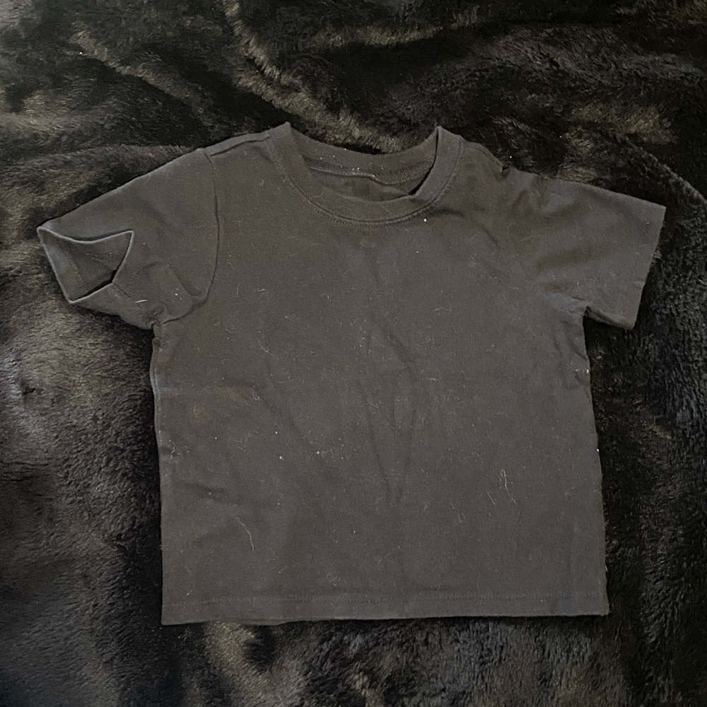 solid black short sleeve shirt - toddler boys tee - Garanimals 24 months
